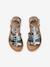 Sandales esprit spartiates cuir enfant collection maternelle argent - vertbaudet enfant 