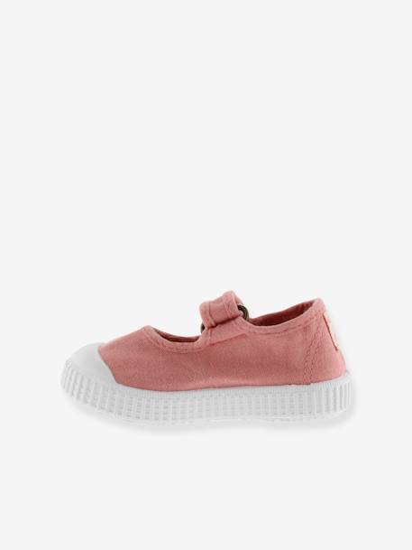 Ballerines enfant Mercedes Lona Tintada bleu+rose - vertbaudet enfant 