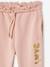 Jogging fille molleton motif love irisé marine+rose+vert sauge - vertbaudet enfant 