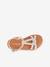 Leren kindersandalen Backle LES TROPEZIENNES® PAR M. BELARBI fuchsia+turquoiseblauw+wit - vertbaudet enfant 