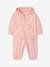 Ensemble sport sweat à capuche zippé + jogging bébé rose pâle - vertbaudet enfant 