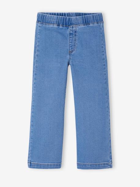 Wijde tregging voor meisjes van denim denimgrijs+lichtblauw+middenblauw - vertbaudet enfant 