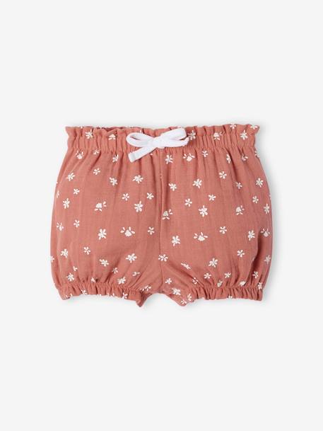 DISNEY® Bambi 3-delige set voor baby's T-shirt + broekje + hoofdband rozen - vertbaudet enfant 