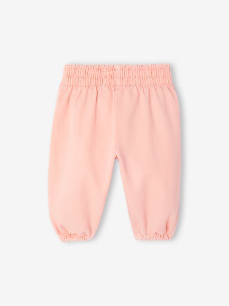 Pantalon en twill bébé fille rose pâle - vertbaudet enfant 