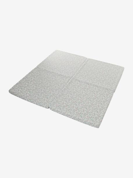 Tapis de motricité pliable et déhoussable beige+jaune+vert sauge - vertbaudet enfant 