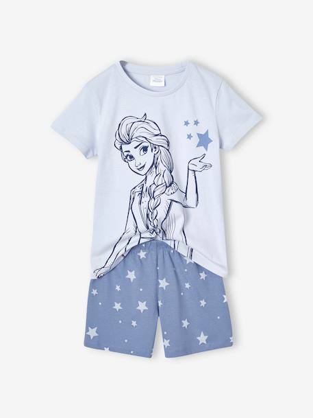 Mädchen Sommer-Schlafanzug Disney DIE EISKÖNIGIN mit Elsa und Sternen hemelsblauw - vertbaudet enfant 