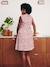 Robe-chemise sans manches courte grossesse et allaitement marine+rose - vertbaudet enfant 