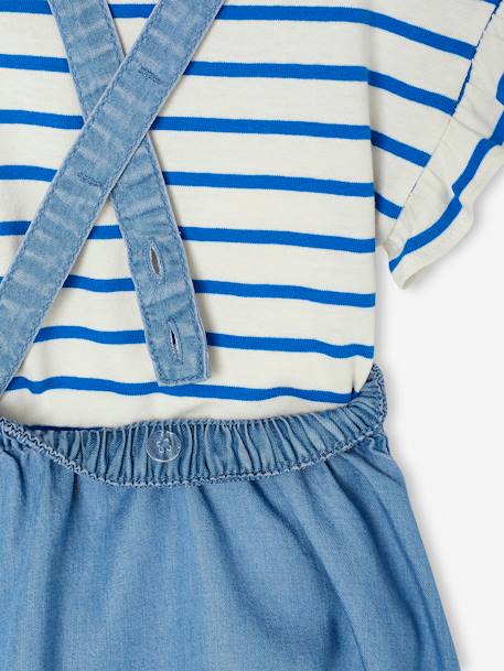 T-shirt + rok met bretels babyset double stone - vertbaudet enfant 