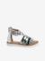 Sandales esprit spartiates cuir enfant collection maternelle argent - vertbaudet enfant 
