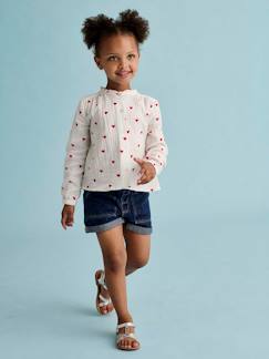 -Short en jean fille