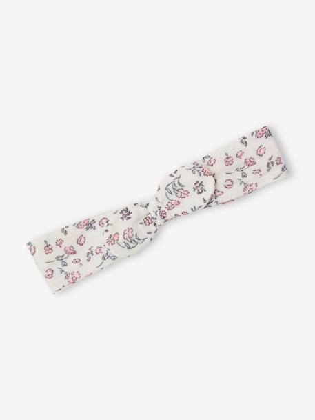 Ensemble naissance bloomer et bandeau fleuris écru - vertbaudet enfant 