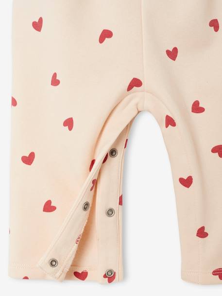 Fleece romper + hoofdband baby ecru+vanille - vertbaudet enfant 