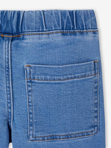 Jean tregging fille large bleu clair+bleu moyen+denim gris - vertbaudet enfant 