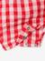 Barboteuse vichy naissance sans manches framboise - vertbaudet enfant 