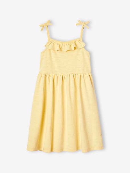 Lot de 2 robes fille à bretelles marine+vert sauge - vertbaudet enfant 