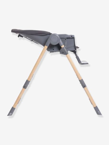 Chaise Haute Polly Essential gris+taupe - vertbaudet enfant 