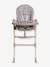 Chaise Haute Polly Essential gris+taupe - vertbaudet enfant 