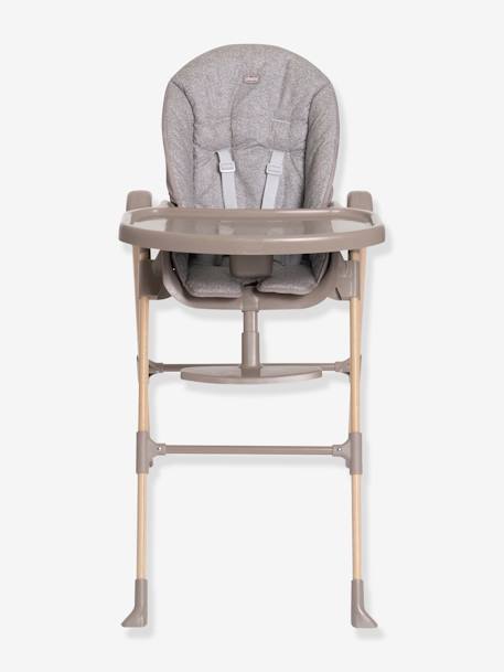 CHICCO Polly Essential hoge kinderstoel grijs+taupe - vertbaudet enfant 