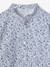 Chemise fleurie à col Mao garçon beige imprimé+bleu imprimé - vertbaudet enfant 