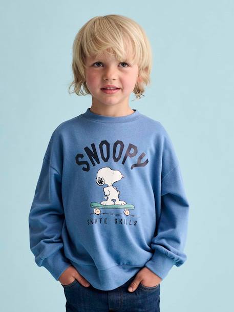 Snoopy Peanuts® jongenssweater chambrayblauw - vertbaudet enfant 