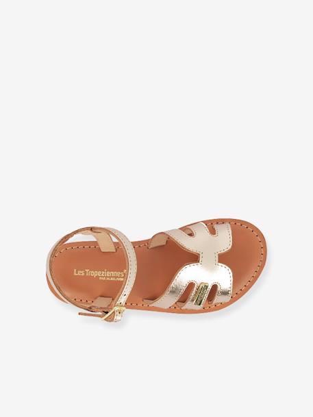 Sandales Bamia PAR M. BELARBI bleu+or - vertbaudet enfant 