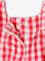 Barboteuse vichy naissance sans manches framboise - vertbaudet enfant 