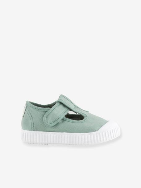 Ballerina's voor kinderen Mercedes Lona Tintada VICTORIA® saliegroen+wit - vertbaudet enfant 