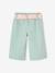 Weite Baby Hose mit Bindegürtel Oeko-Tex grijsblauw - vertbaudet enfant 