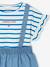 T-shirt + rok met bretels babyset double stone - vertbaudet enfant 