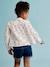 Short en jean fille bleu clair+bleu moyen+denim brut - vertbaudet enfant 
