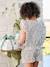 Ensemble blouse + short cérémonie fille bleu imprimé - vertbaudet enfant 