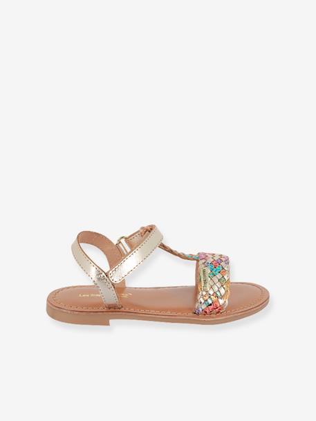 Leren sandalen Bamba LES TROPEZIENNES® BY M. BELARBI meerkleurig - vertbaudet enfant 