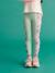 Legging technique sport fille bandes côtés imprimées vert sauge - vertbaudet enfant 