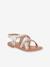 Sandalen Bomongo LES TROPEZIENNES® bruin+wit - vertbaudet enfant 