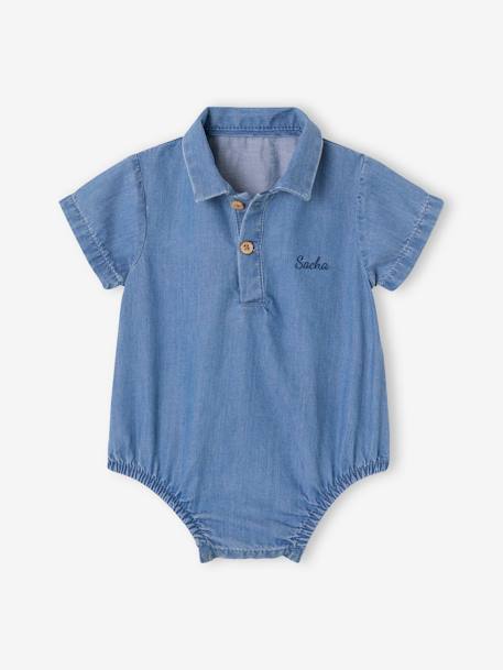 Body en denim stone - vertbaudet enfant 