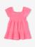 Babyjurk met smok van katoenen gaas snoepjesroze - vertbaudet enfant 