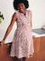 Robe-chemise sans manches courte grossesse et allaitement marine+rose - vertbaudet enfant 
