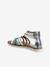 Sandales multi-brides esprit spartiates cuir enfant argent - vertbaudet enfant 