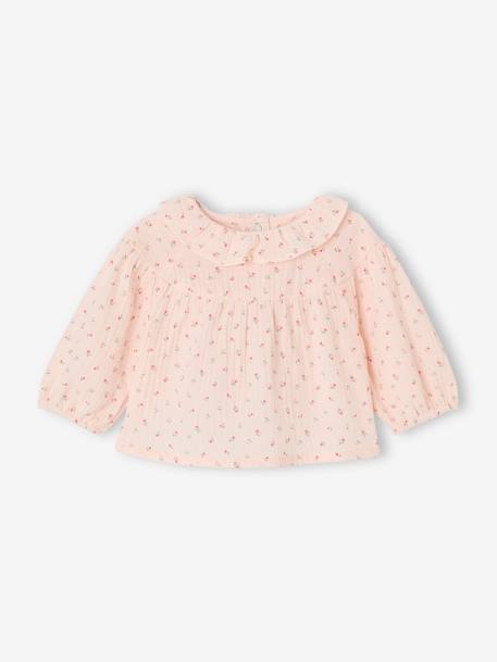 Ensemble naissance blouse et pantalon rose - vertbaudet enfant 