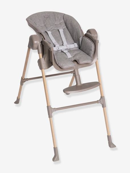 CHICCO Polly Essential hoge kinderstoel grijs+taupe - vertbaudet enfant 