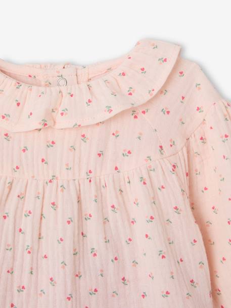 Ensemble naissance blouse et pantalon rose - vertbaudet enfant 