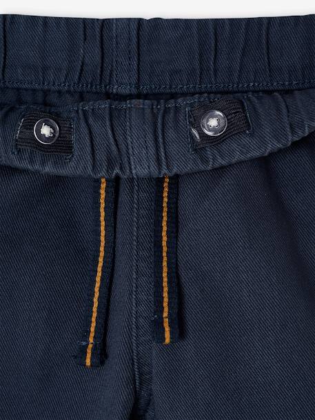 Pantalon garçon  fluide facile à enfiler garçon bleu nuit+terracotta - vertbaudet enfant 
