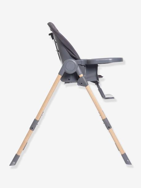 Chaise Haute Polly Essential gris+taupe - vertbaudet enfant 