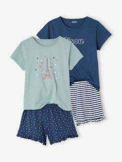 -Lot de 2 pyjashorts fille