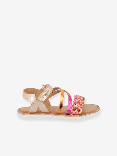 Sandales cuir enfant Iogym BY M. BELARBI rose - vertbaudet enfant 