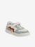 Basket enfant garçon cuir à scratchs et lacets élastiqués lot blanc+lot vert - vertbaudet enfant 