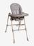 Chaise Haute Polly Essential gris+taupe - vertbaudet enfant 