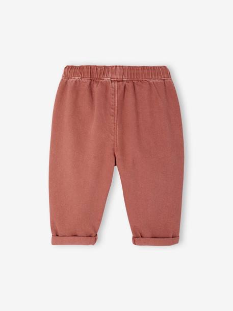 Pantalon taille élastiquée bébé argile - vertbaudet enfant 
