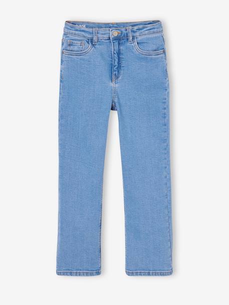 Jean fille évasé bleu moyen - vertbaudet enfant 