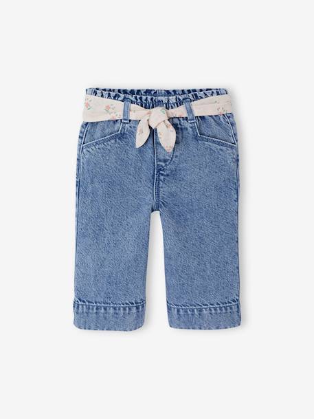 Vertbaudet wijde babybroek met bindceintuur double stone - vertbaudet enfant 